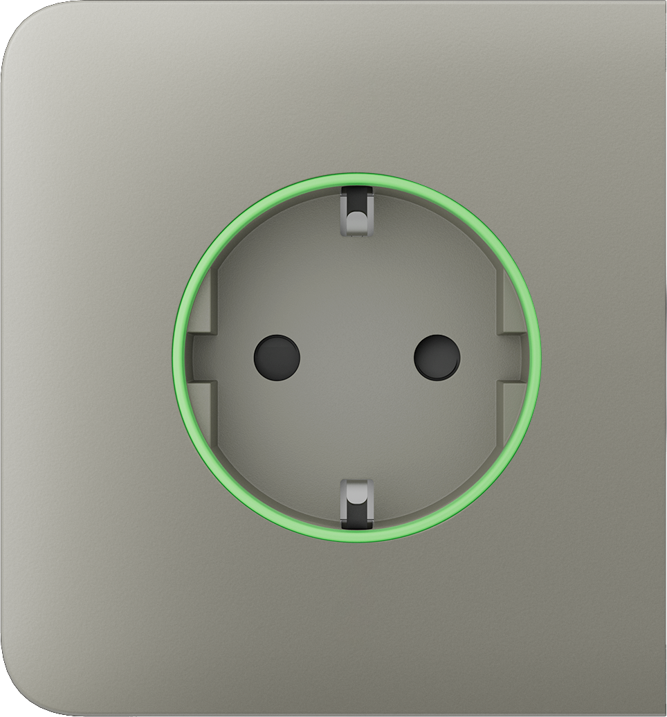 Бічна панель для вбудованої розетки Ajax SideCover (smart) Olive