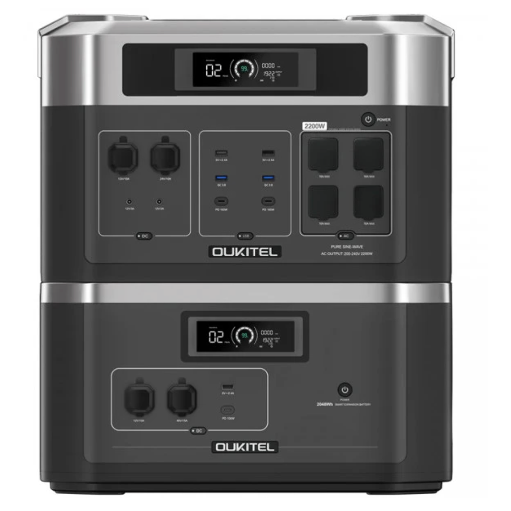 Зарядна станція + батарейный модуль Oukitel BP2000E 4096Wh (BP2000E+B2000E)