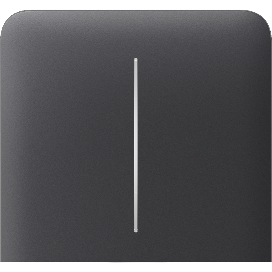 Бічна кнопка для двоклавішного вимикача Ajax SideButton (2-gang) vertical Graphite