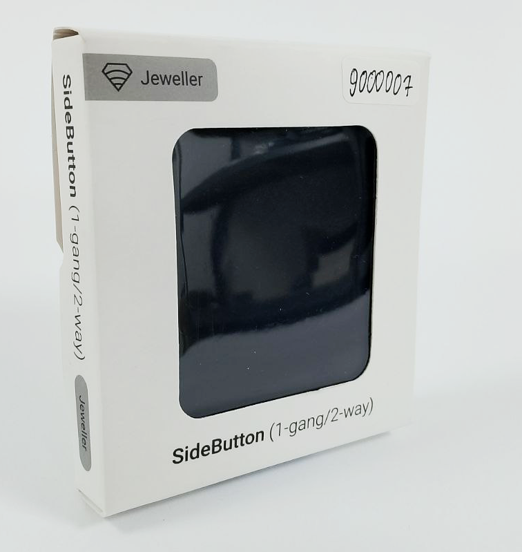 (Уцінка) Бічна кнопка для одноклавішного чи прохідного вимикача Ajax SideButton (1-gang / 2-way) Black