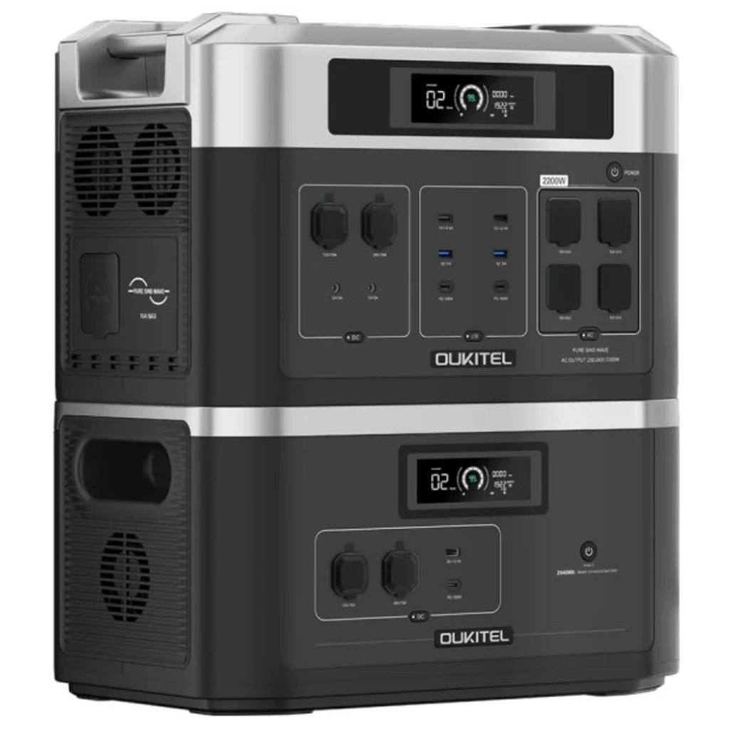 Зарядна станція + батарейный модуль Oukitel BP2000E 4096Wh (BP2000E+B2000E)