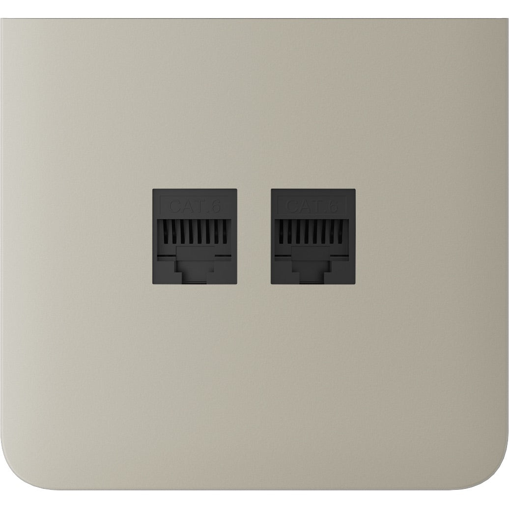 Бічна панель для вбудованої інтернет-розетки Ajax SideCover (LAN) vertical Ivory (126221.319.IV)