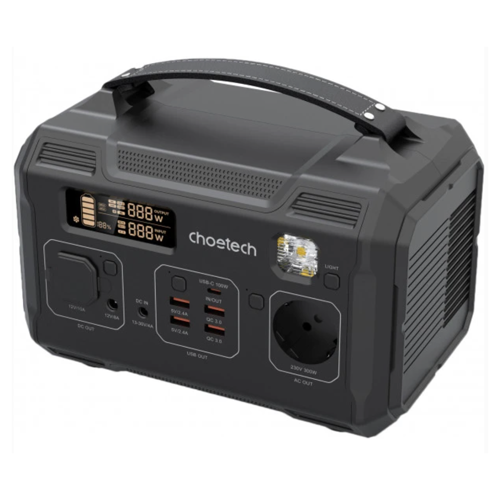 Зарядна станція Choetech BS002 300W, 277Wh (BS002-EU-BK)