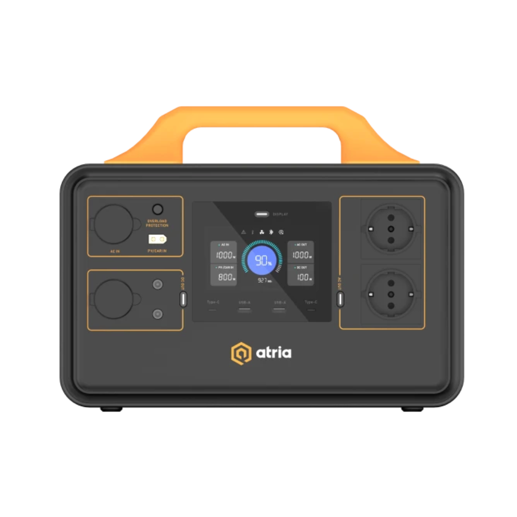 Зарядна станція Atria S1000 Pro 1200W/1036Wh LiFePO4 Black