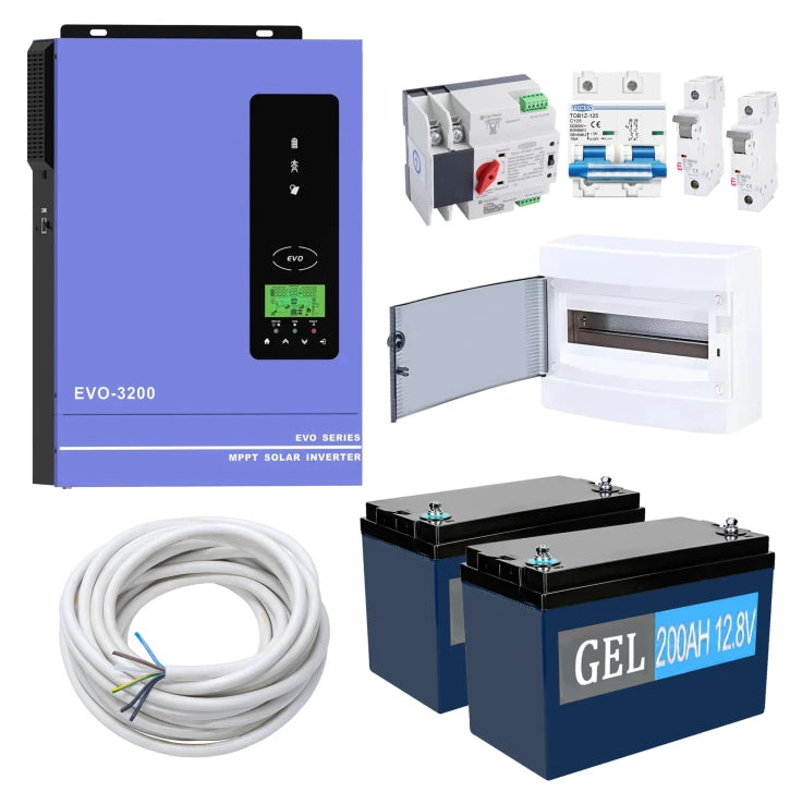 Комплект резервного живлення Anern AN-SCI-EVO3200 3000W (АКБ 2 х GEL 2400Wh)