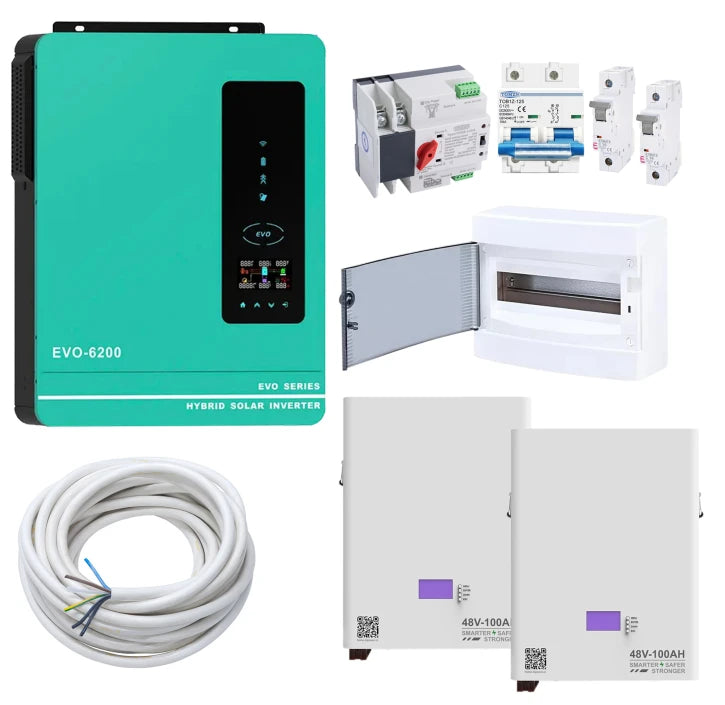 Комплект резервного живлення Anern AN-SCI-EVO6200 6200W (АКБ 2 x LiFePO4 4800Wh)