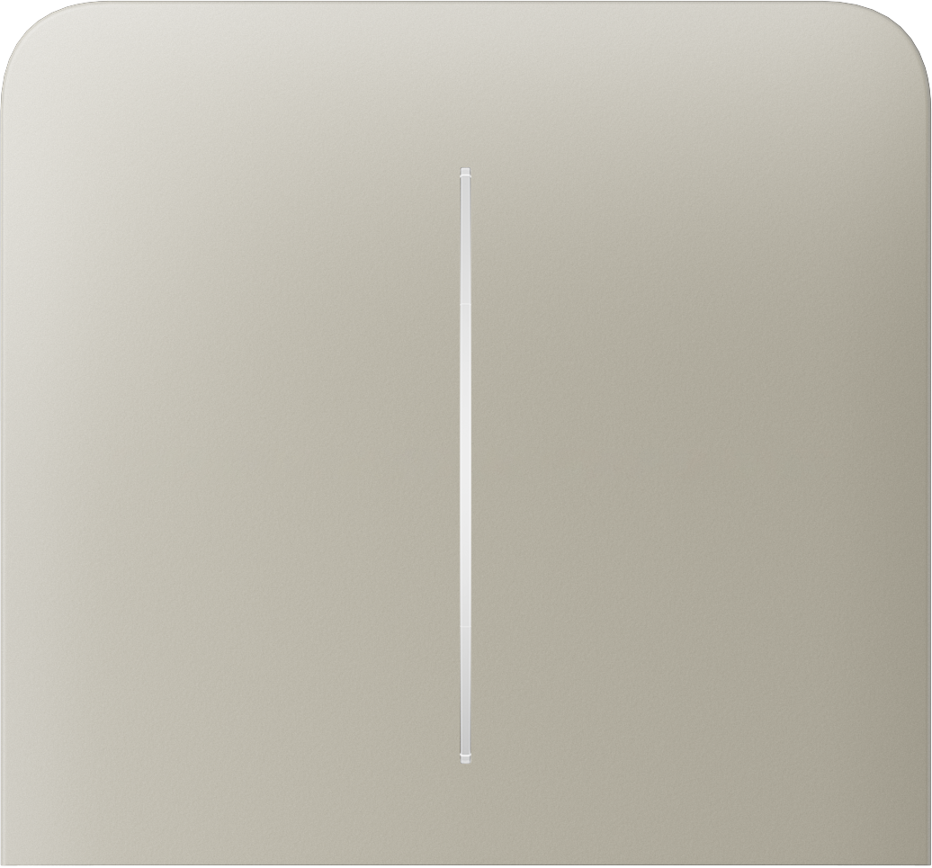 Бічна кнопка для двоклавішного вимикача Ajax SideButton (2-gang) vertical Ivory