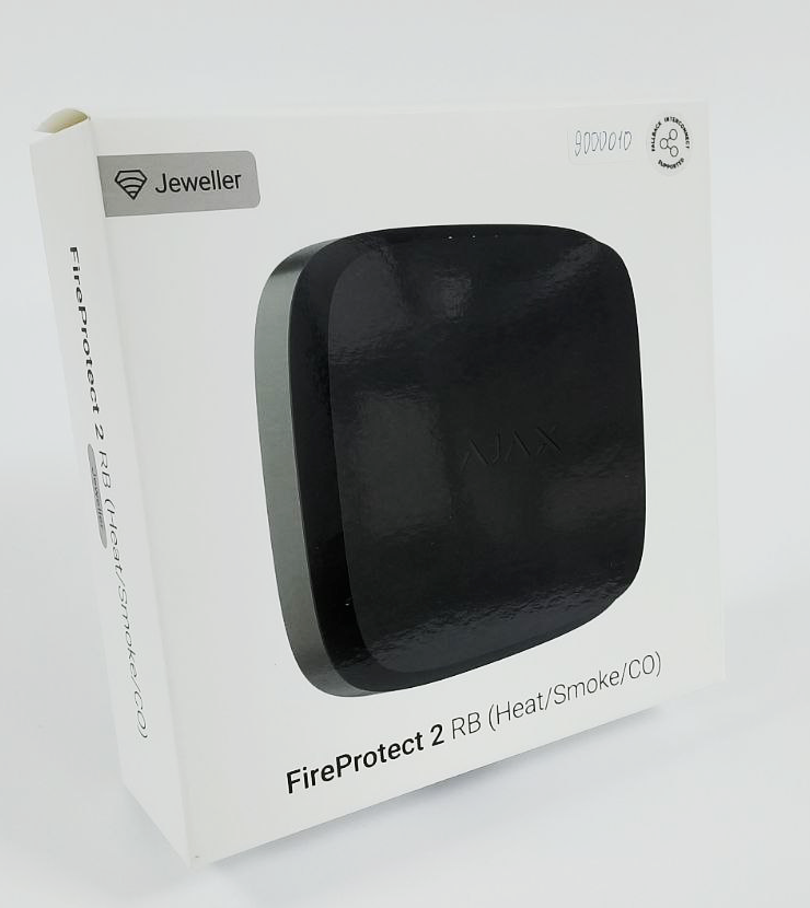 (Уцінка) Бездротовий датчик диму, температури та чадного газу Ajax FireProtect 2 RB (Heat/Smoke/CO) (8EU) Black