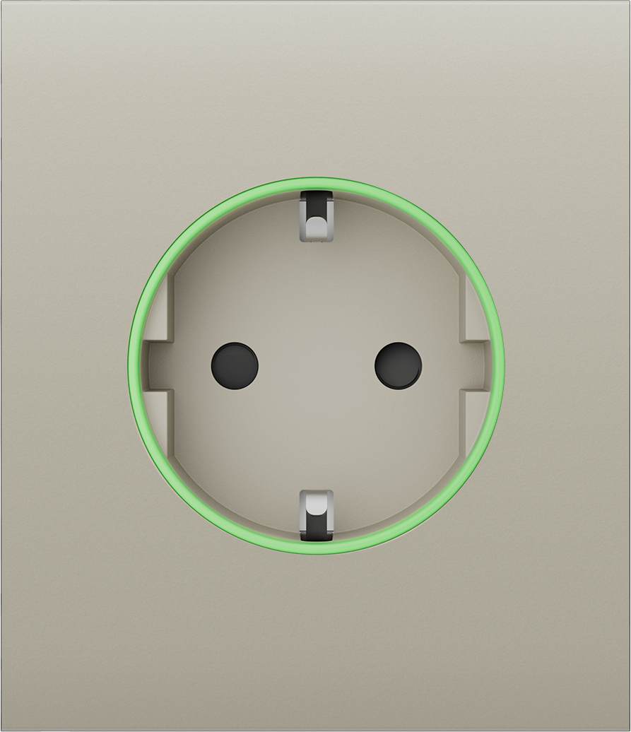 Центральна панель для вбудованої розетки Ajax СenterCover (smart) ivory