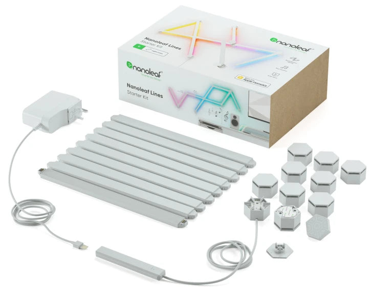 Розумна система освітлення Nanoleaf Lines Starter Kit Apple HomeKit 9 шт (NL59-K-0002LW-9PK-EU)