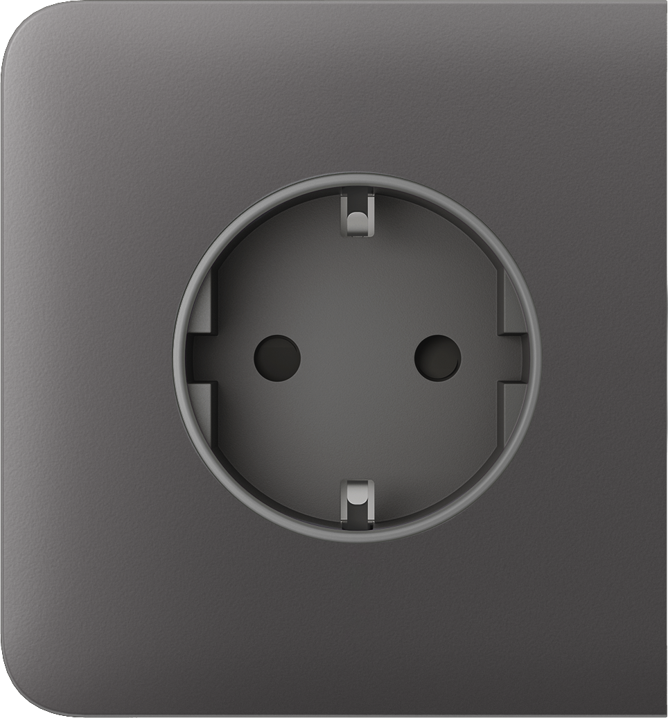 Бічна панель для вбудованої розетки Ajax SideCover (basic) Grey