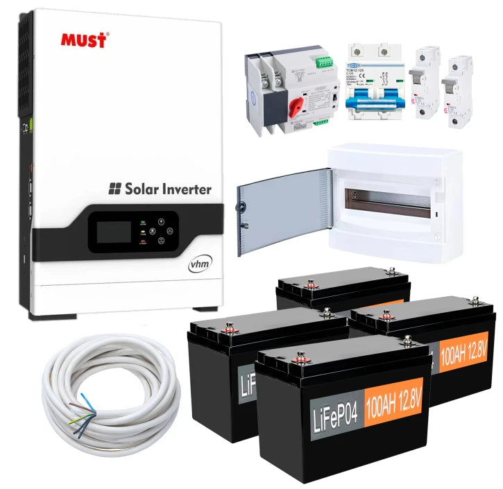 Комплект резервного живлення Must Рower PV18-5048 5000W (АКБ 4 х LiFePO4 1280Wh)