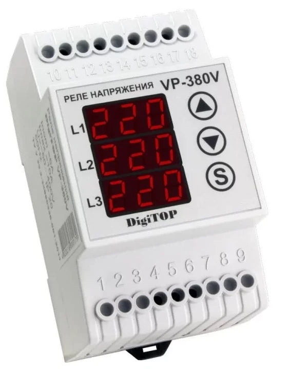 Реле напруги DigiTop VP-380V White