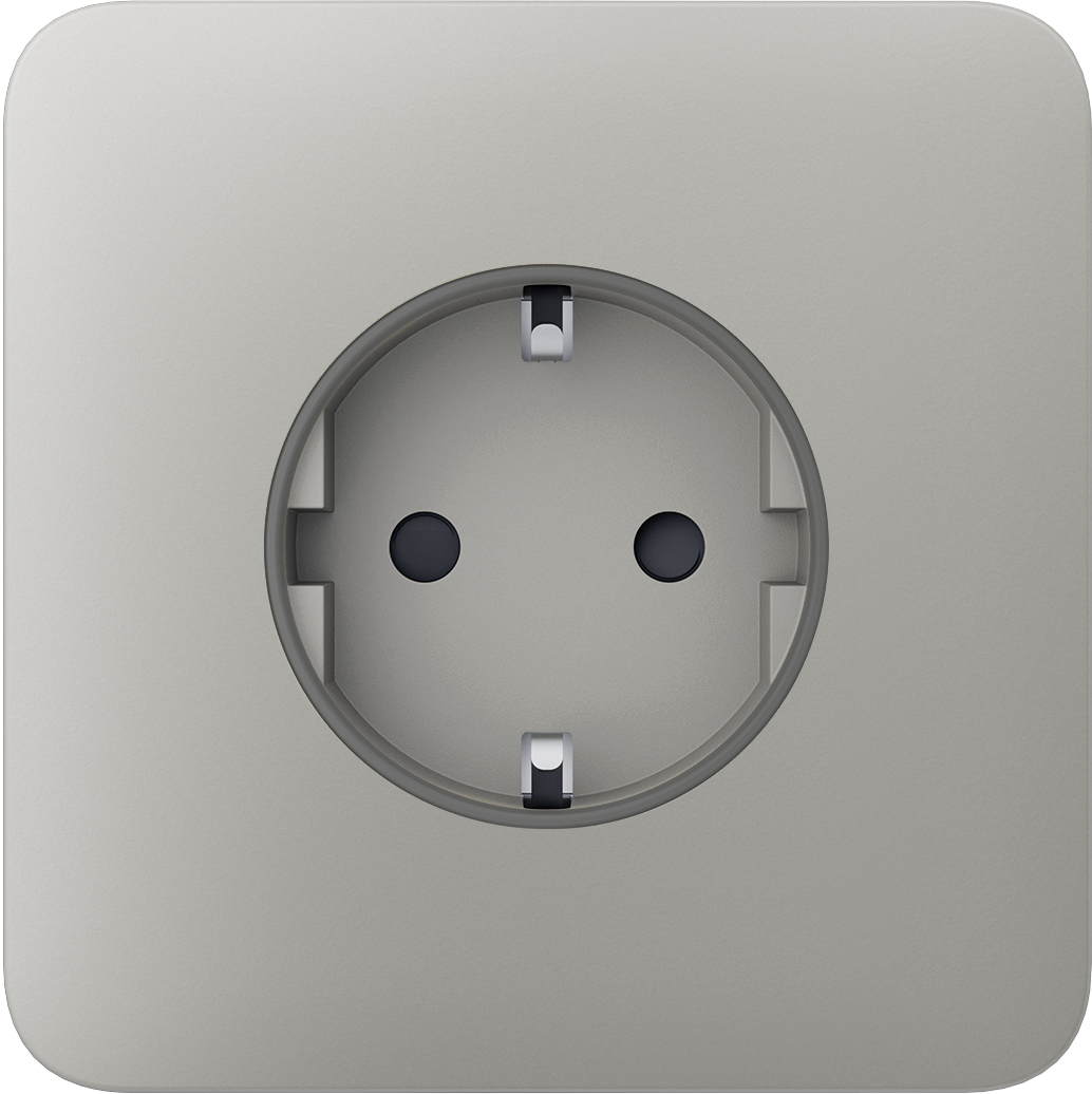 Передня панель для вбудованої розетки Ajax SoloCover (basic) Oyster