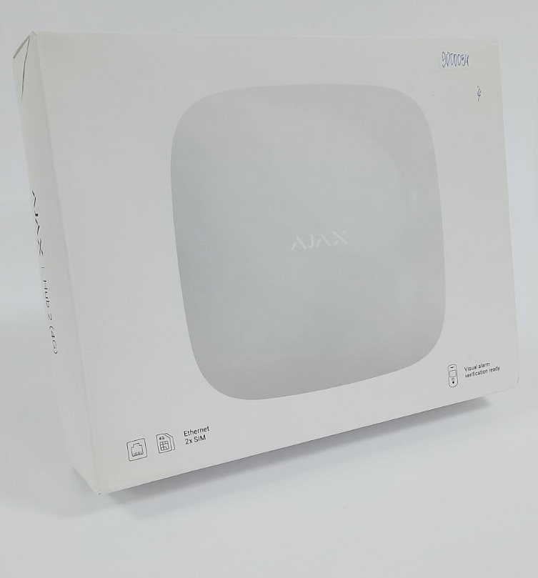 (Уцінка) Інтелектуальна централь Ajax Hub 2 (4G) White