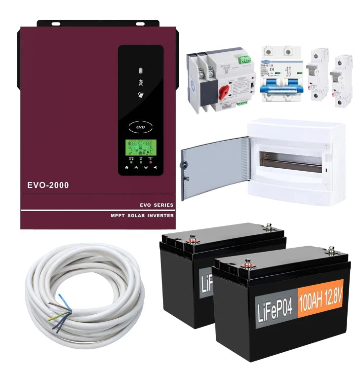 Комплект резервного живлення Anern AN-SCI-EVO2000 1600W (АКБ 2 x LiFePO4 1280Wh)