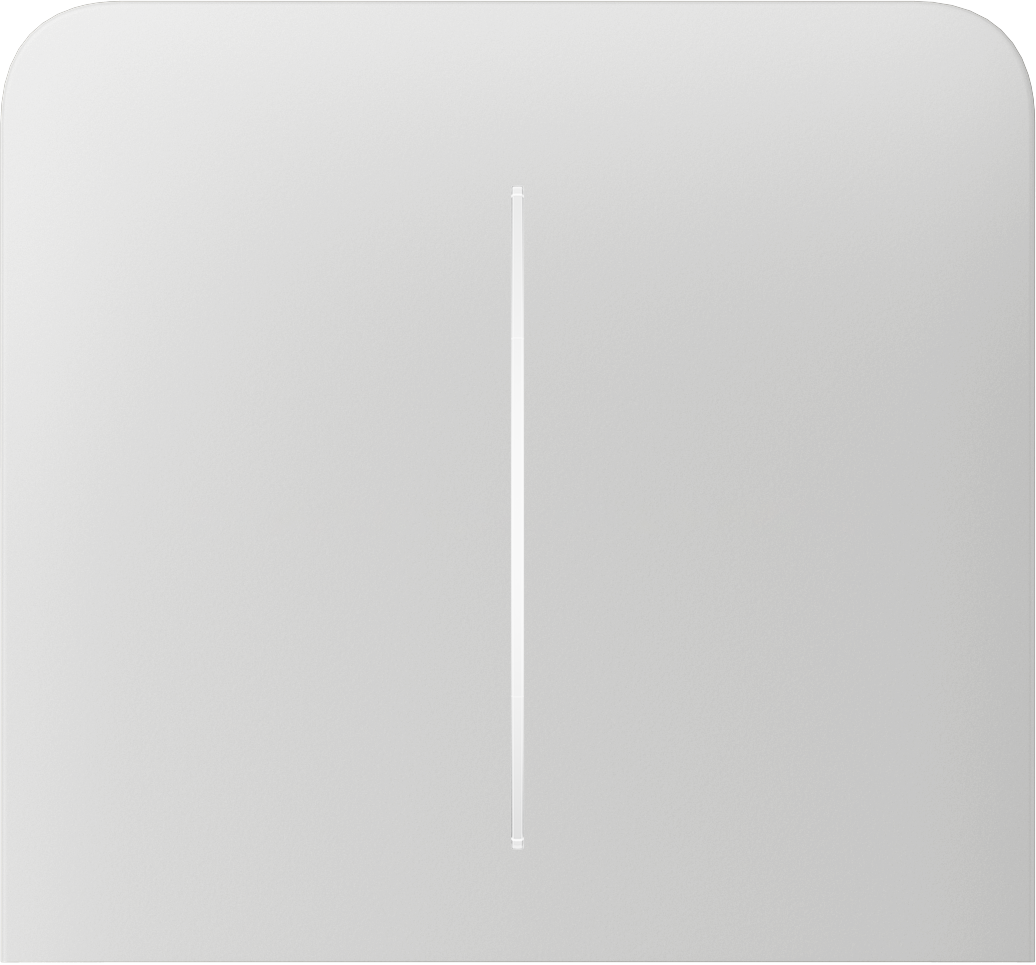 Бічна кнопка для двоклавішного вимикача Ajax SideButton (2-gang) vertical White