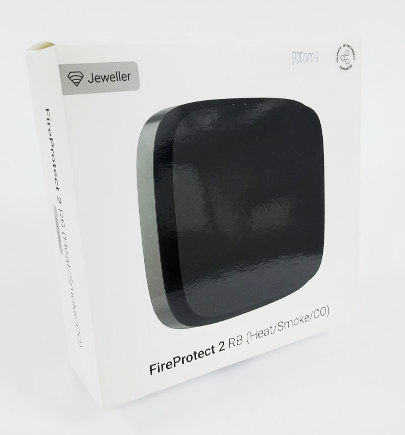 (Уцінка) Бездротовий датчик диму, температури та чадного газу Ajax FireProtect 2 RB (Heat/Smoke/CO) (8EU) Black