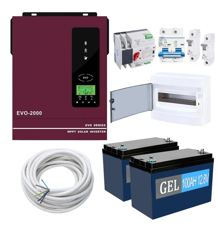 Комплект резервного живлення Anern AN-SCI-EVO2000 1600W (АКБ 2 x GEL 1200Wh)