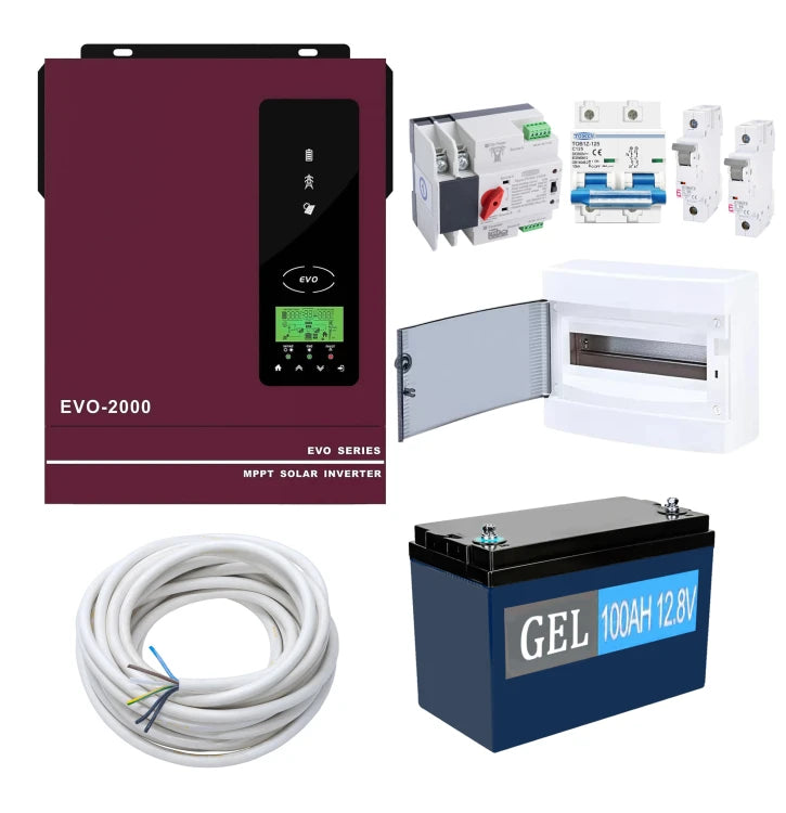 Комплект резервного живлення Anern AN-SCI-EVO2000 1600W (АКБ GEL 1200Wh)