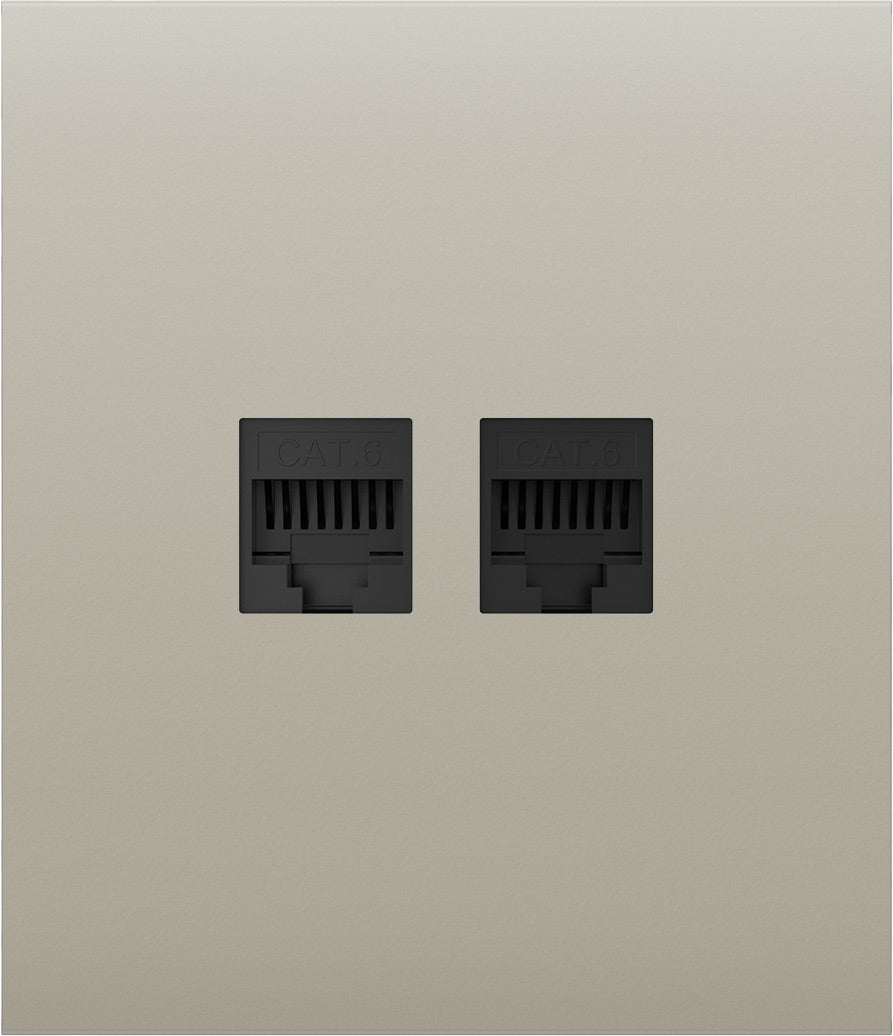 Передня панель для вбудованої інтернет-розетки Ajax CenterCover (LAN) Ivory (126197.318.IV)