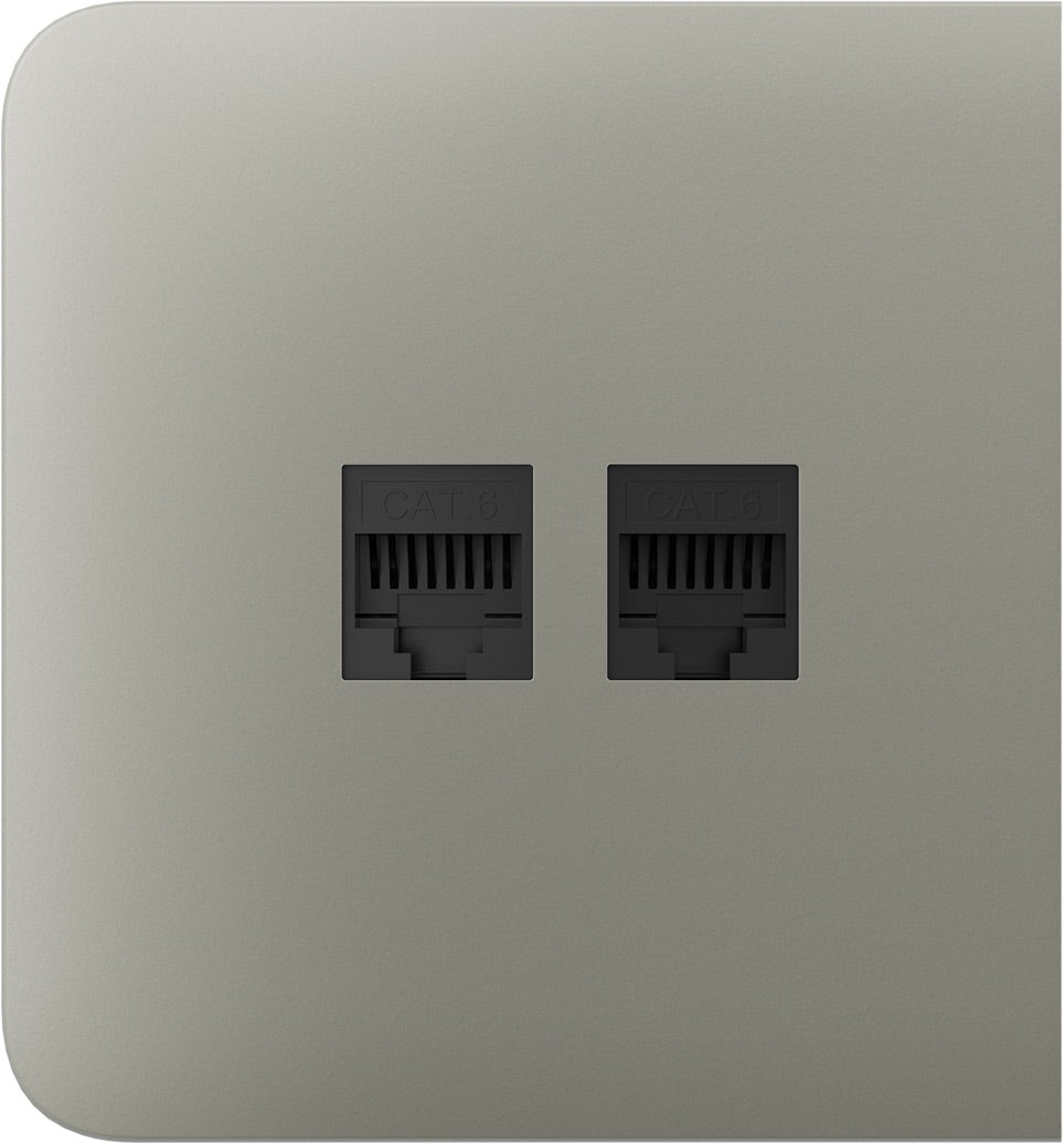 Бічна панель для вбудованої інтернет-розетки Ajax SideCover (LAN) Olive (126218.319.OL)