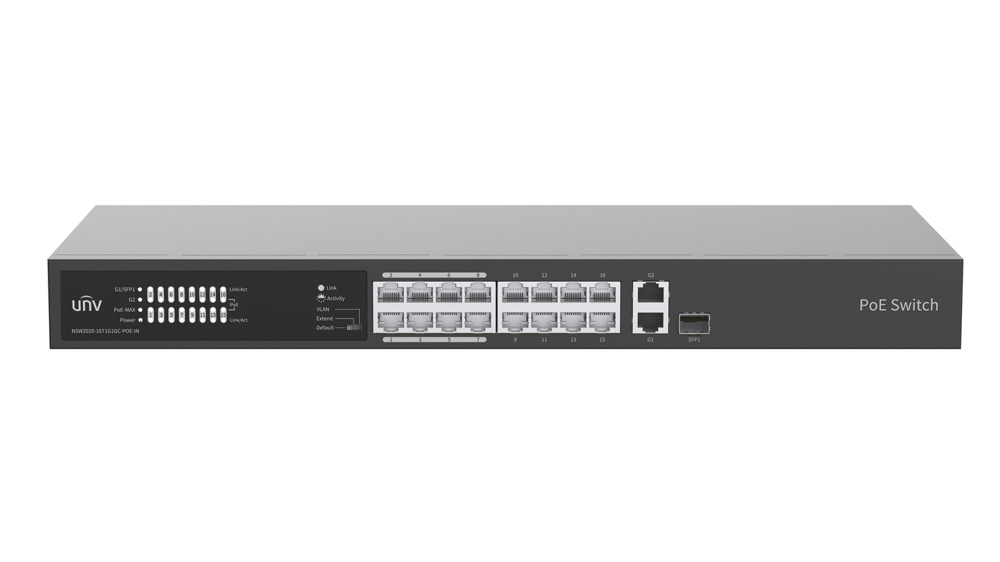 Комутатор Uniview NSW2020-16T1GT1GC-POE-IN