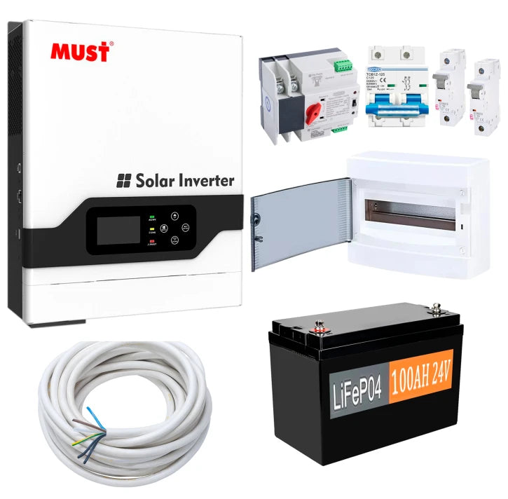 Комплект резервного живлення Must Рower PV18-3224VPM 3200W (АКБ LiFePO4 2400Wh)