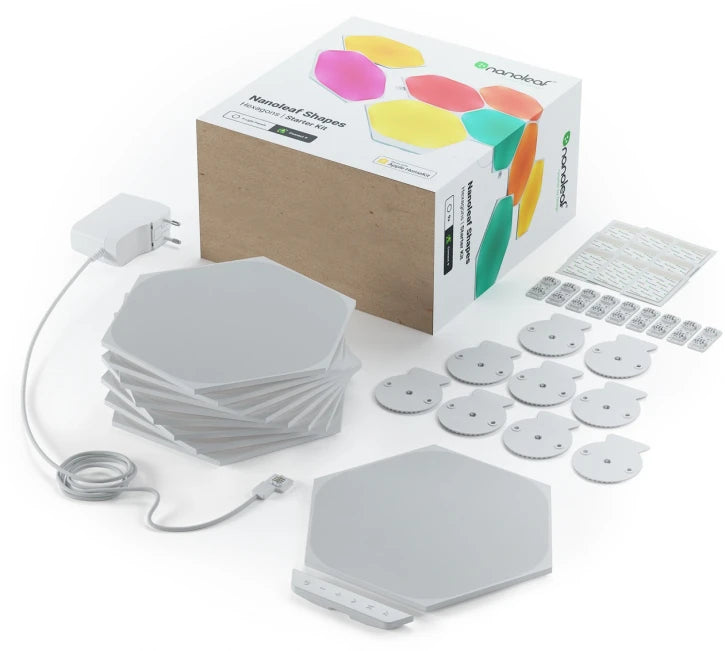 Комплект розумних світлових панелей Nanoleaf Shapes - Hexagon Starter Kit - 9 шт.