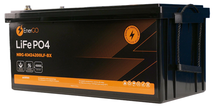 Акумулятор EnerGo LiFePO4 24V 200Ah (NRG-KM24200LF-BX)