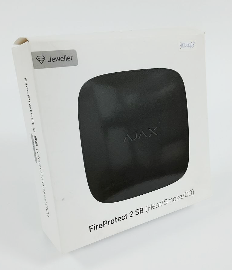 (Уцінка) Бездротовий датчик диму, температури та чадного газу Ajax FireProtect 2 SB (Heat/Smoke/CO) (8EU) Black