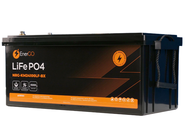 Акумулятор EnerGo LiFePO4 24V 100Ah (NRG-KM24100LF-BX)