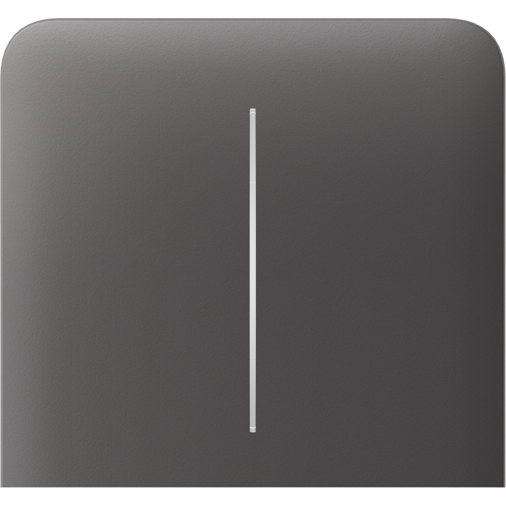 Бічна кнопка для двоклавішного вимикача Ajax SideButton (2-gang) vertical Grey