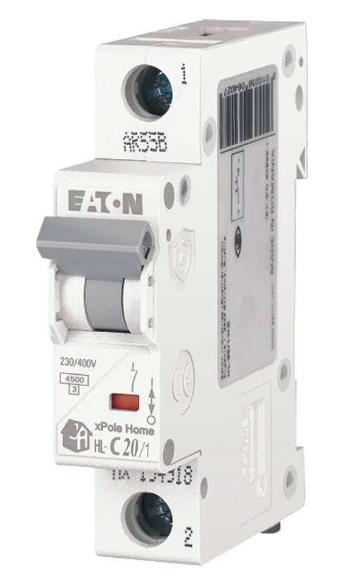 Автоматичний вимикач Eaton HL-C20/1 (1P, 20 А, C) (194732)