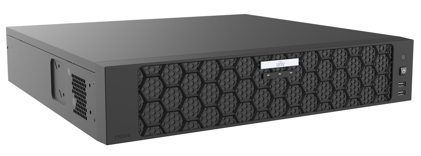 Мережевий відеореєстратор Uniview NVR508-64E-IQ Black