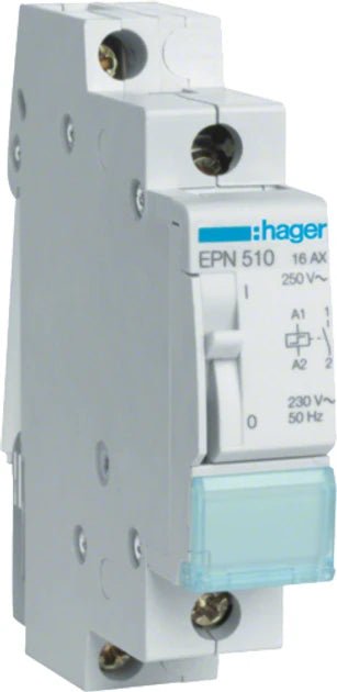 Реле імпульсне Hager EPN510 (230В/16А 1НО) White