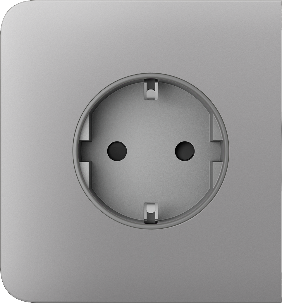 Бічна панель для вбудованої розетки Ajax SideCover (basic) Fog