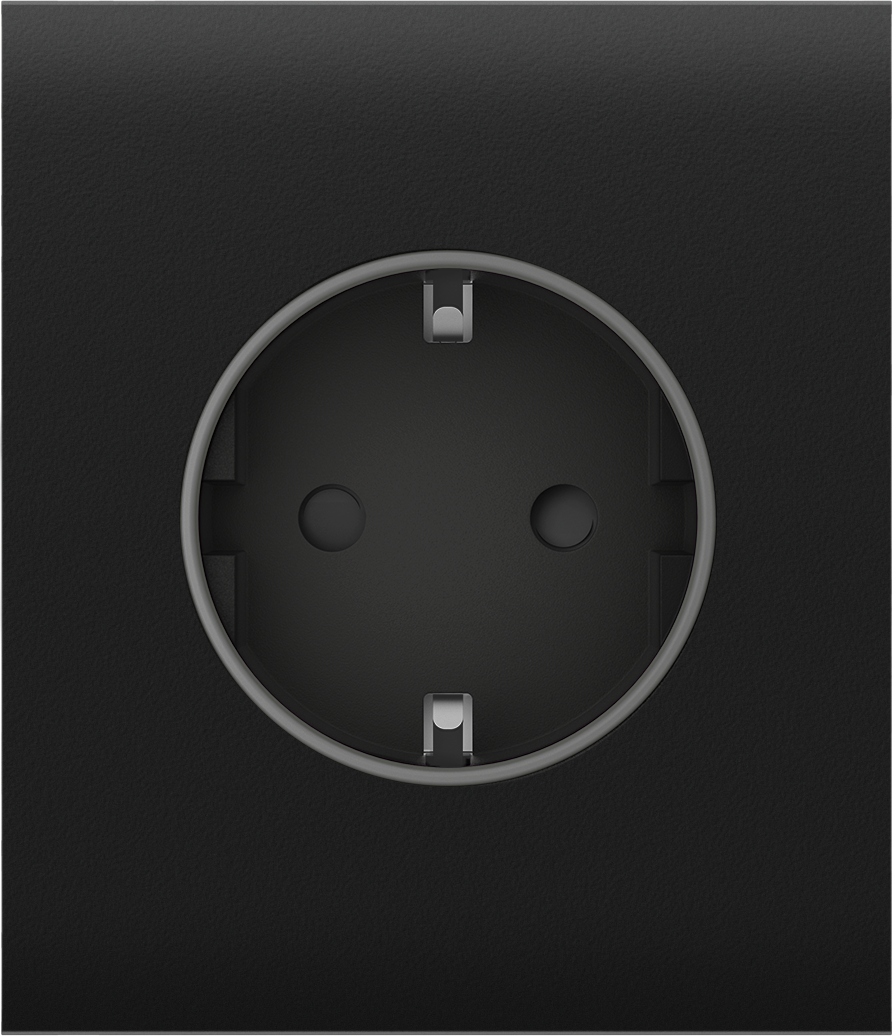 Центральна панель для вбудованої розетки Ajax СenterCover (basic) Black