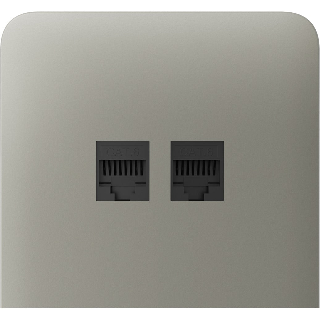 Бічна панель для вбудованої інтернет-розетки Ajax SideCover (LAN) vertical Olive (126226.319.OL)