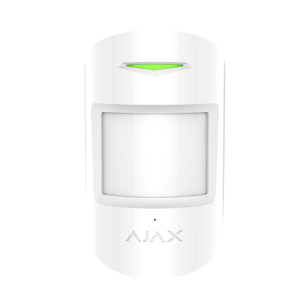 Бездротовий датчик руху і розбиття Ajax CombiProtect White