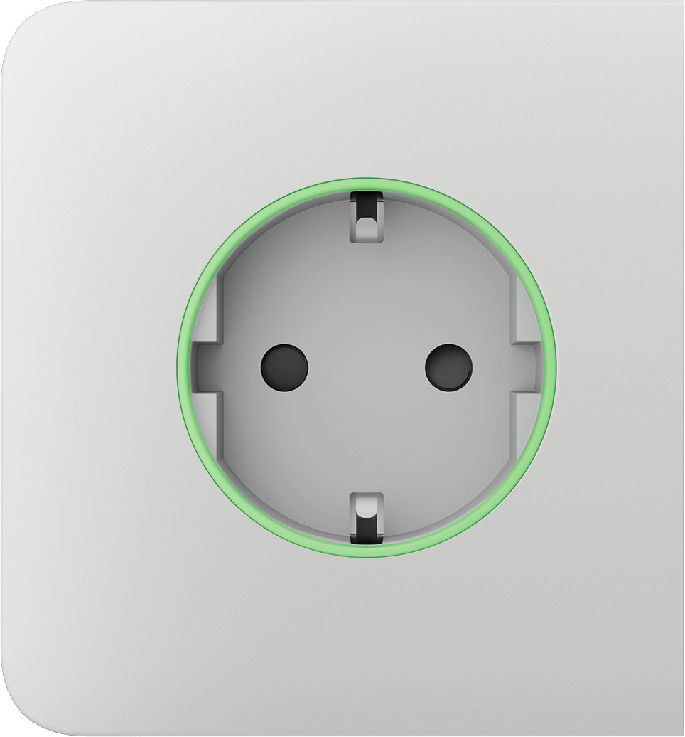 Бічна панель для вбудованої розетки Ajax SideCover (smart) White