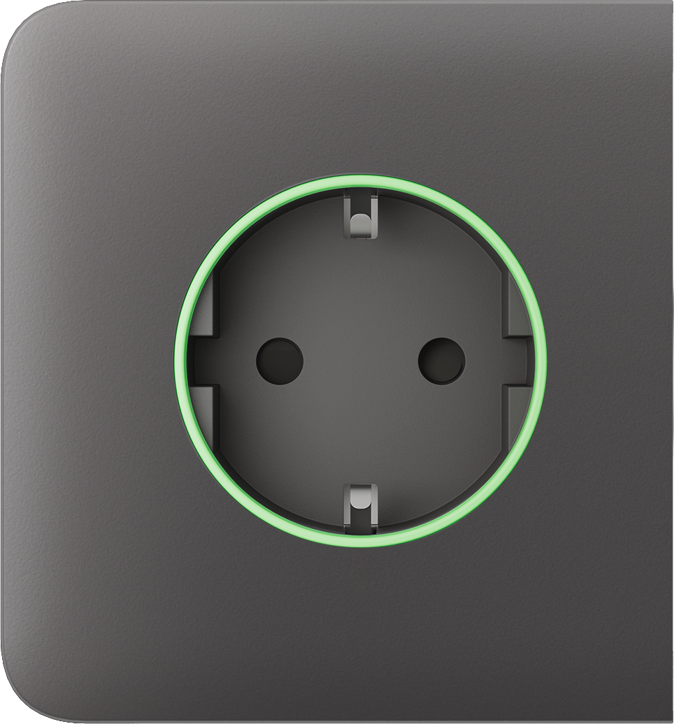 Бічна панель для вбудованої розетки Ajax SideCover (smart) Gray