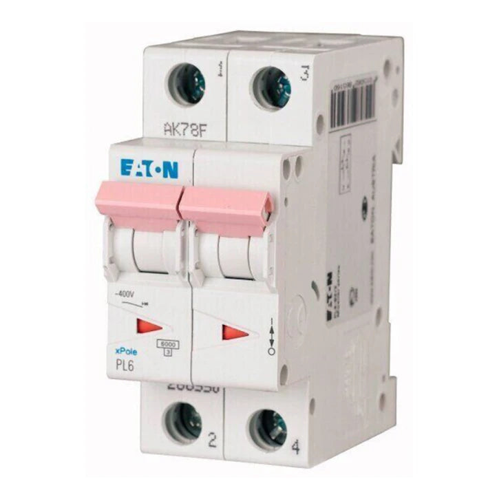 Автоматичний вимикач Eaton PL6 B, 40А, 2p, 6kA, AC (286559)