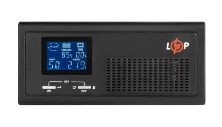 ДБЖ з правильною синусоїдою LogicPower 12V LPE-B-PSW-1000VA+ (600Вт) 1-30A Black (19407)