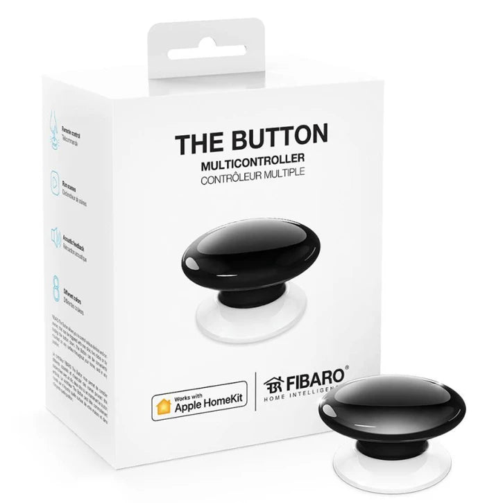 Кнопка керування FIBARO The Button Apple HomeKit, black (чорний) - FGBHPB-101-2 Fibaro 12289