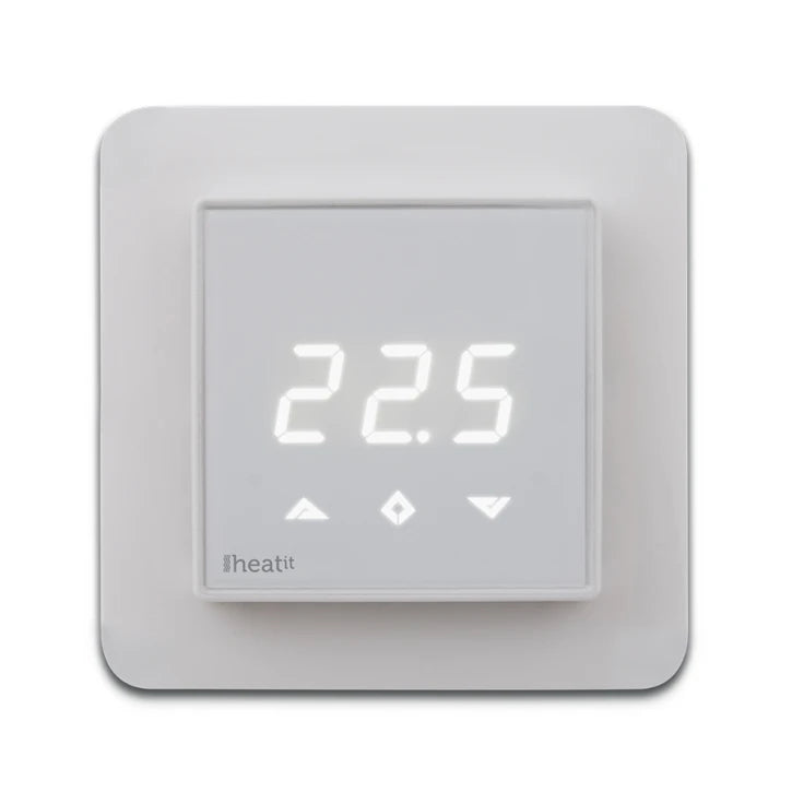 Термостат теплої підлоги Heatit Z-TRM3 з лічильником електроенергії White