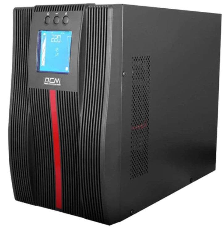 ДБЖ Powercom 1000VA PF=1 online RS232 USB 4 IEC LCD (MAC1000IEC)