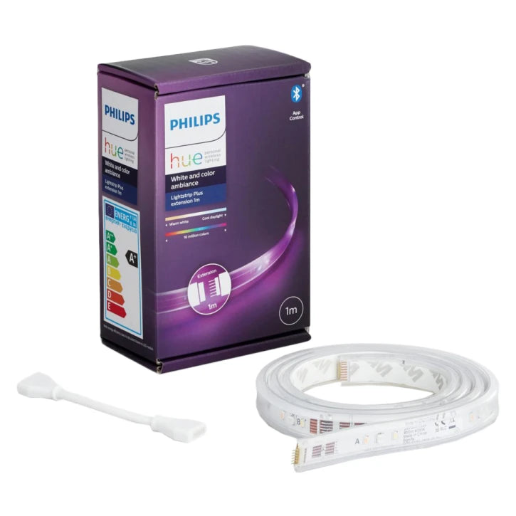 Подовжувач світлодіодної стрічки Philips Hue Plus, 0.5W(20Вт), 2000K-6500K, Color, Bluetooth, 1м Philips 14365-1