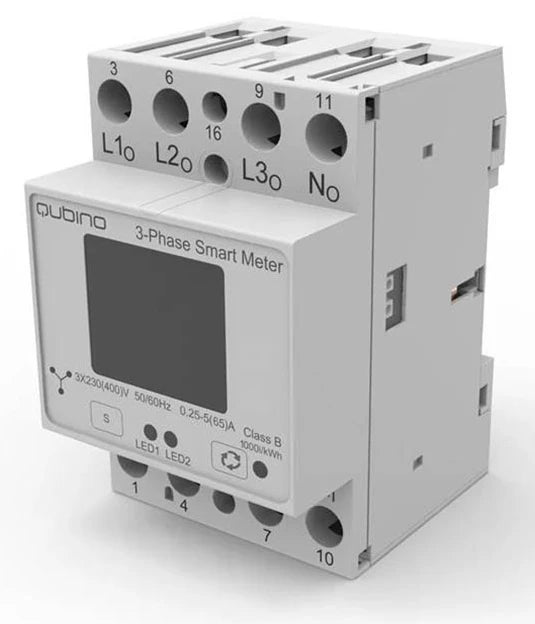 Вимірювач електроенергії на 3 фази Z-Wave Plus Qubino 3-Phase Smart Meter - GOAEZMNHXD1