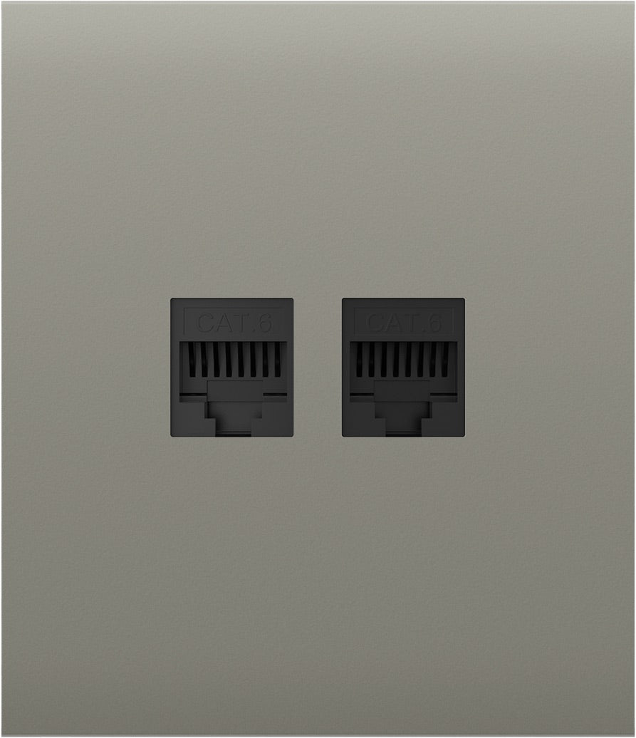 Передня панель для вбудованої інтернет-розетки Ajax CenterCover (LAN) Olive (126202.318.OL)